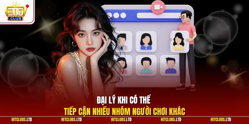 Đại lý khi có thể tiếp cận nhiều nhóm người chơi khác
